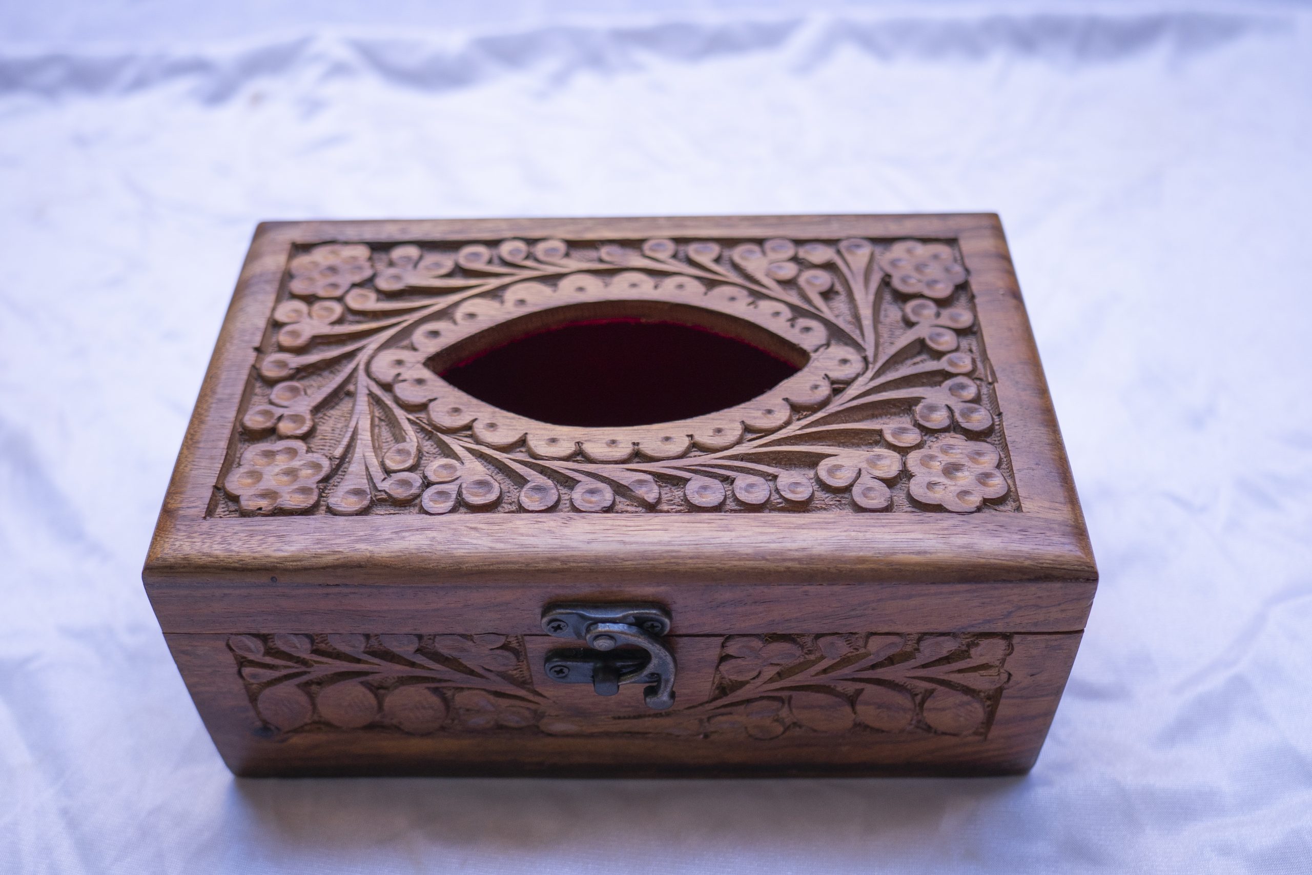 Wooden Tissue Box small