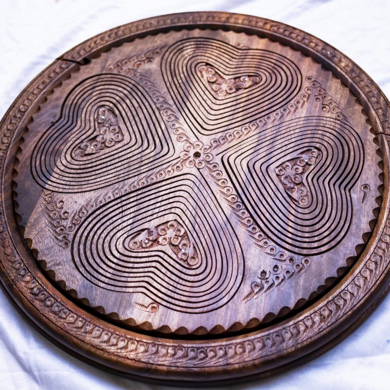 Wooden Foldable Plate large