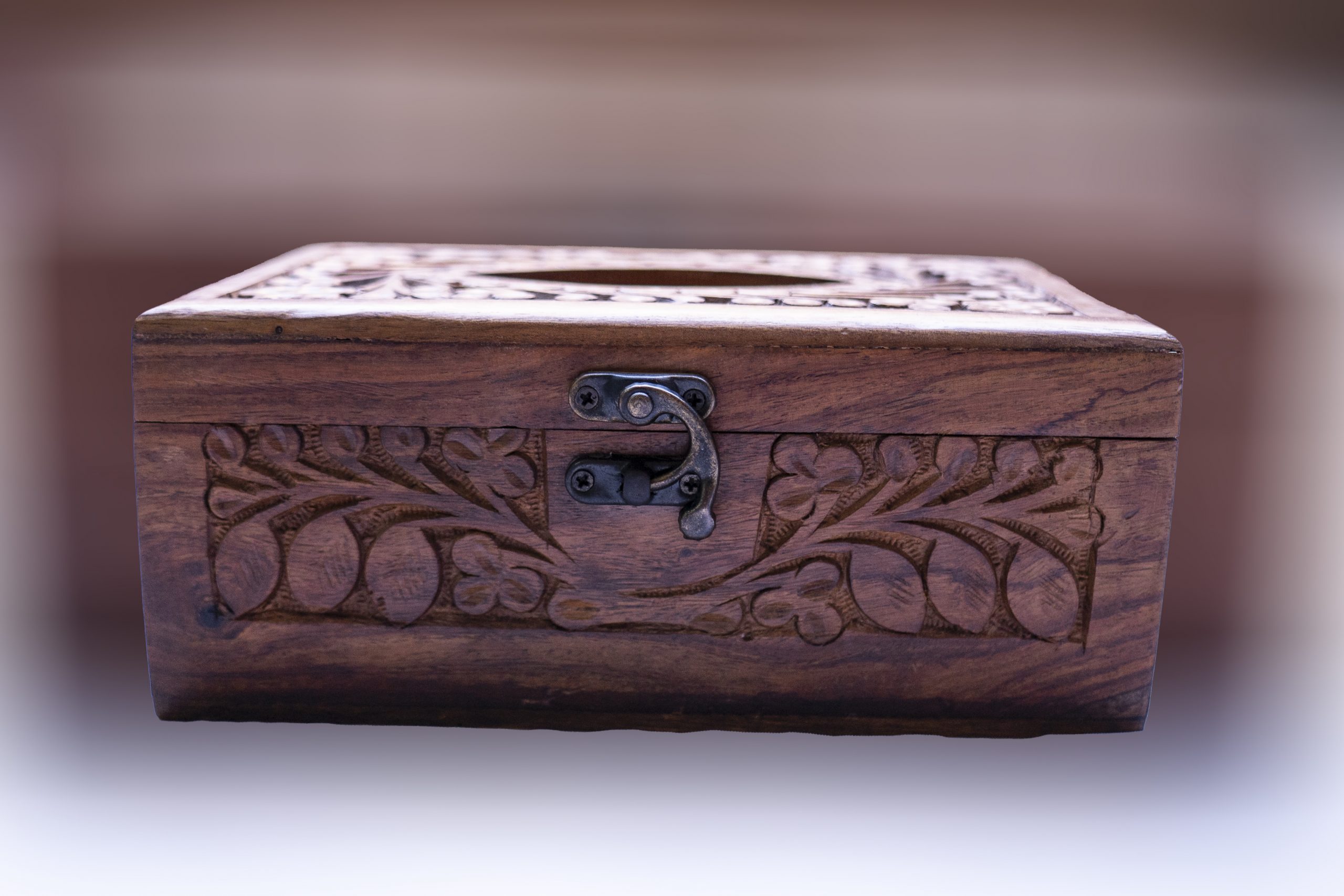 Wooden Tissue Box small - Image 2