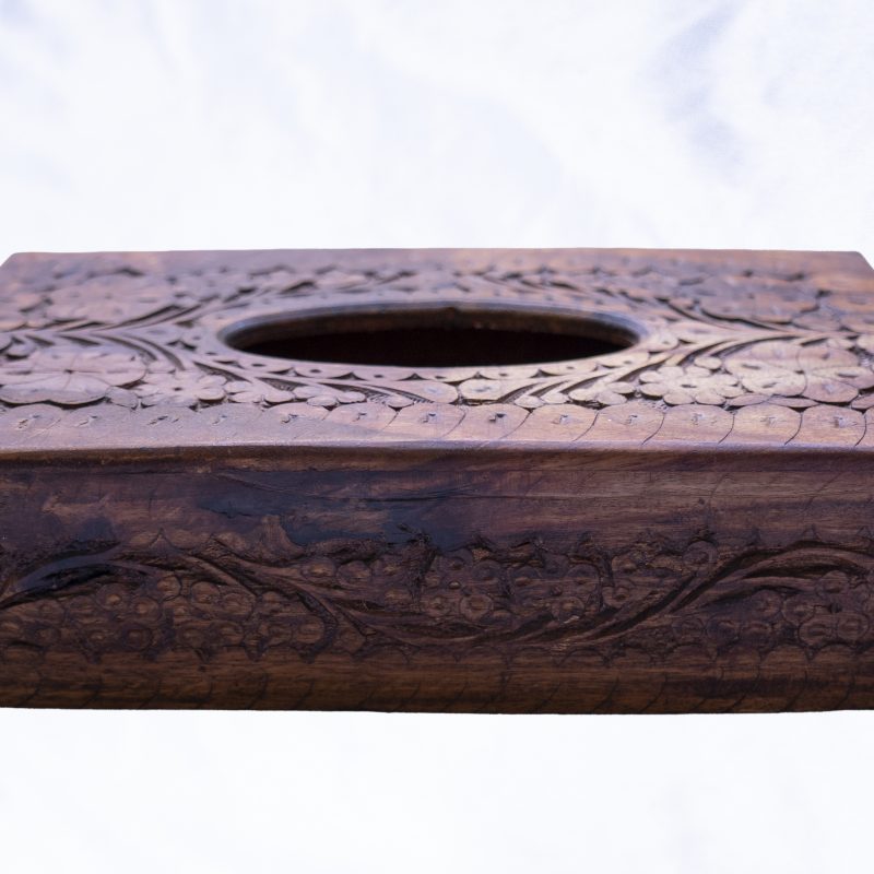 Wooden Tissue Box large